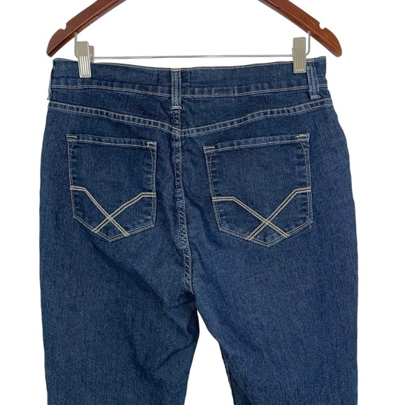 NYDJ lift and tuck jeans jegging stretch high-rise dark blue women 12 j84248f43 - Picture 4 of 9